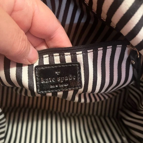 Kate Spade Hampton Road "Theresa" Black Leather Medium Bag - Picture 6 of 11